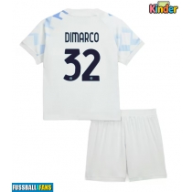Inter Milan Federico Dimarco #32 Auswärts Trikotsatz Kinder 2025-26 Kurzarm (+ Kurze Hosen)
